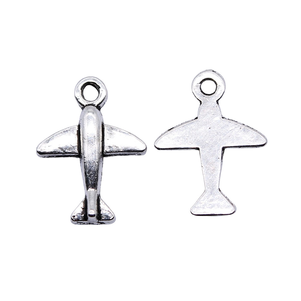 10pcs 11x15mm Antique Silver C - đánh giá và giá Vintage Fashion Stores