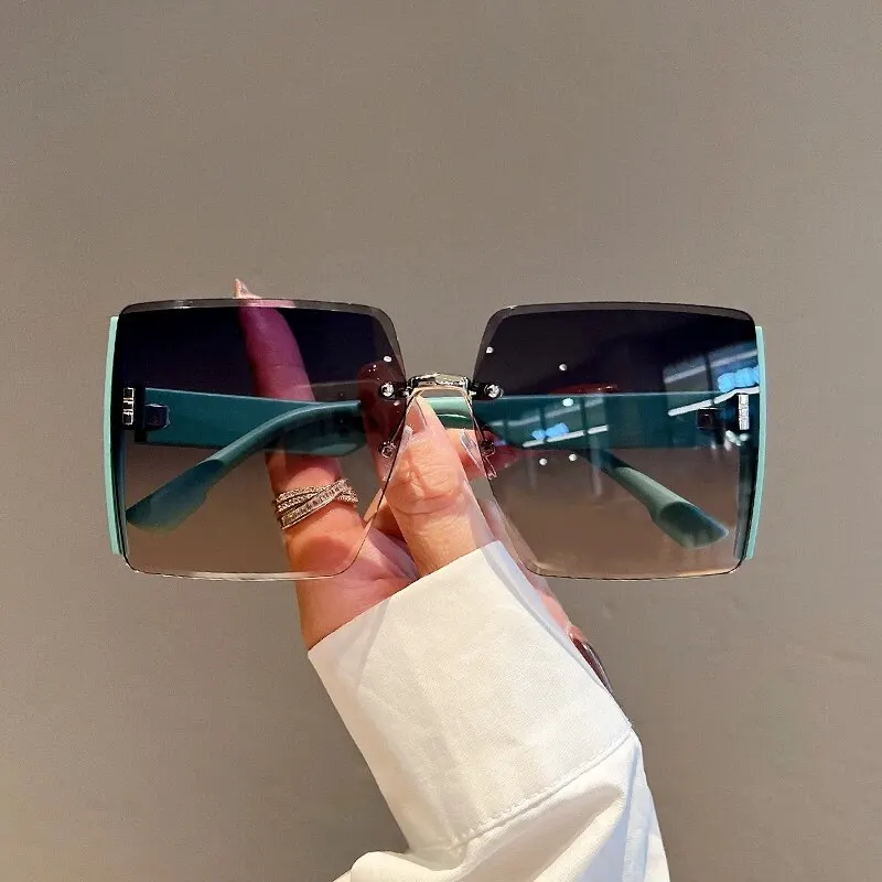 New Square Frameless Retro Sun - đánh giá và giá Vintage Fashion Enthusiasts