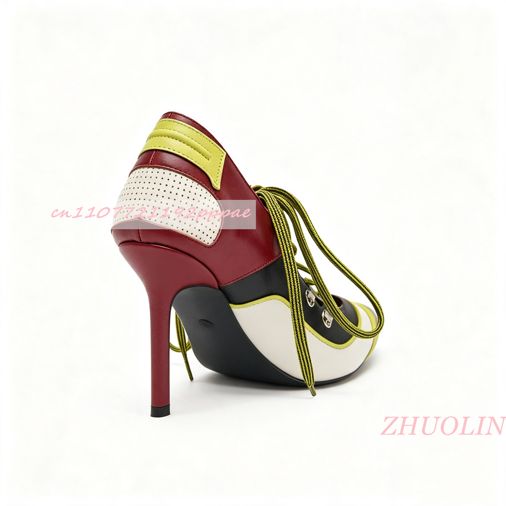 Women Lace Up Pumps Pointed To - đánh giá và giá Vintage Fashion Online