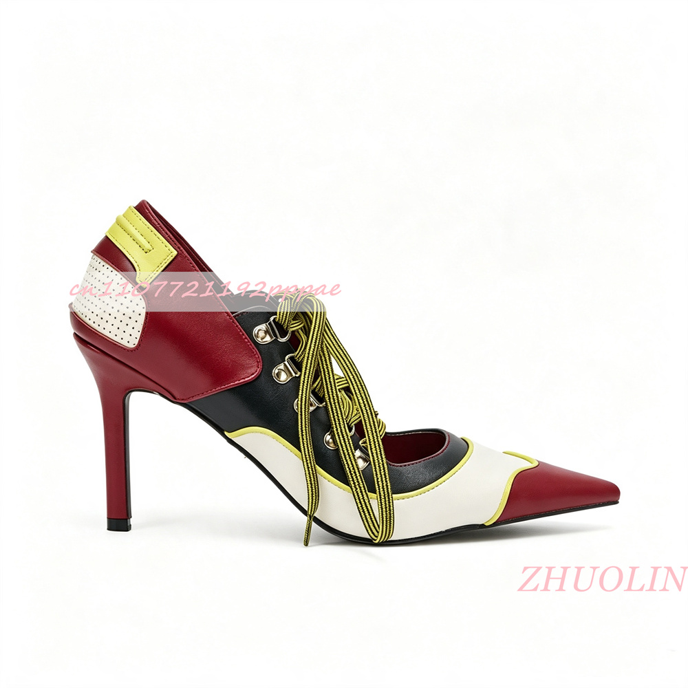 Women Lace Up Pumps Pointed To - đánh giá và giá Vintage Fashion Online