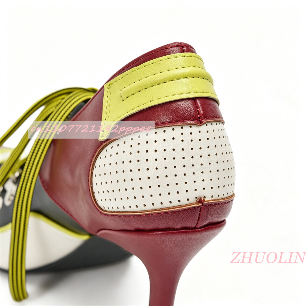 Women Lace Up Pumps Pointed To - đánh giá và giá Vintage Fashion Online